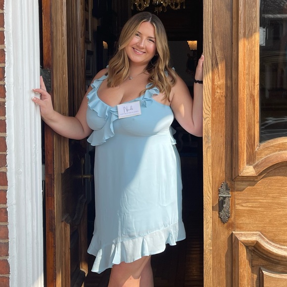 Abercrombie & Fitch Asymmetrical Ruffle Mini Dress - ONLY WORN ONCE - Picture 2 of 5